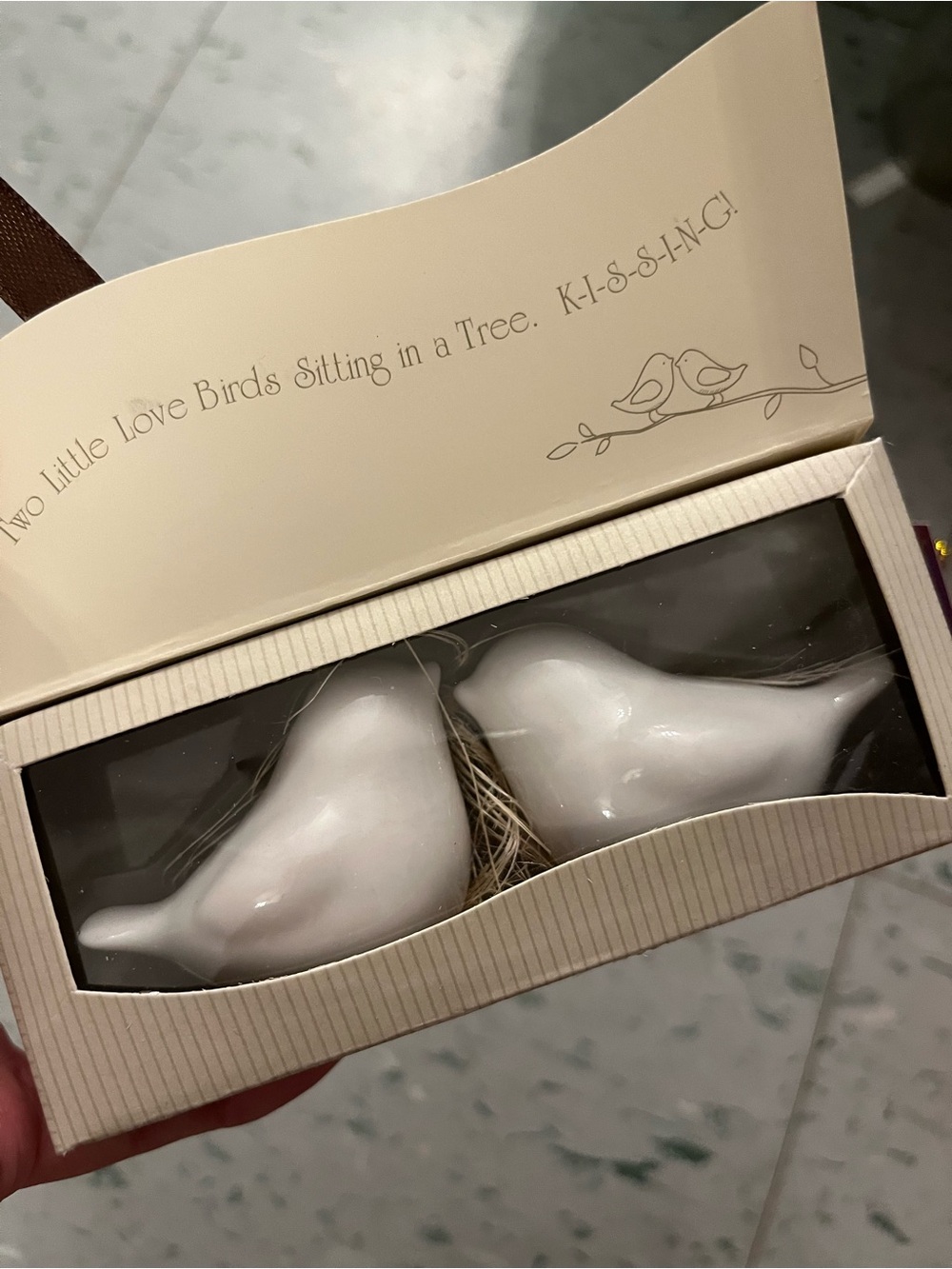 Ceramic Love Bird Salt & Pepper Set